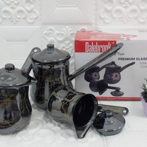 طقم غلايات معدن توتي اسود - ابيض مقاسات 8 10 11 سم DALEBROOK CN314L