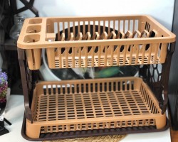 مصفاة جلي بلاستيك قطعتين - مشك صحون بلاستيك طابقين مع مصفاة aceelya مصفاة جلي بلاستيك قطعتين - مشك صحون بلاستيك طابقين مع مصفاة aceelya