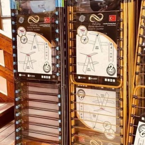 منشر غسيل معدن ذهبي طابقين ثقيل تركي منشر غسيل معدن ذهبي طابقين ثقيل تركي