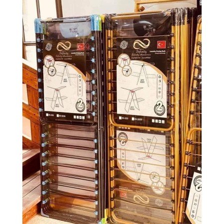 منشر غسيل معدن ذهبي طابقين ثقيل تركي منشر غسيل معدن ذهبي طابقين ثقيل تركي