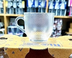 طقم كاسات 6 قطع شاي منقط مصري مع يد طقم كاسات 6 قطع شاي منقط مصري مع يد