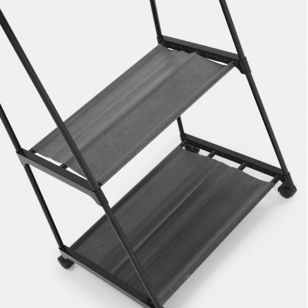 ستاند تركيب ملابس تعليق مع رفين حجم صغير 