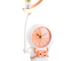 ساعة مع منبه وتيبل لامب وبراية اقلامH76-5