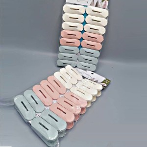 ملاقط غسيل بلاستيك 16 قطعة بيضاوي مبس