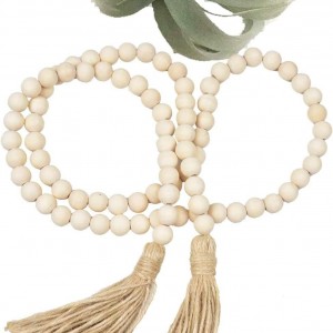 مسبحة عظم ديكور مع حلقة خرز مكرمي