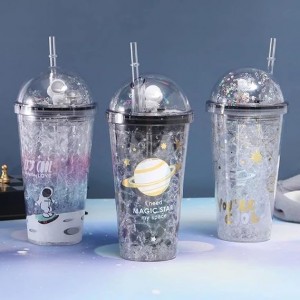 كاسة مطرة بلاسيتيك زجاج مكسر 500 مل رجل الفضاء