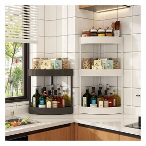 رفوف زاوية للحمام / المطبخ 3 طبقات بلاستيك بعجلات ارتفاع 60 سم AF003-10 رفوف زاوية للحمام / المطبخ 3 طبقات بلاستيك بعجلات ارتفاع 60 سم AF003-10