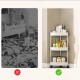 رفوف زاوية للحمام / المطبخ 3 طبقات بلاستيك بعجلات ارتفاع 60 سم AF003-10 رفوف زاوية للحمام / المطبخ 3 طبقات بلاستيك بعجلات ارتفاع 60 سم AF003-10