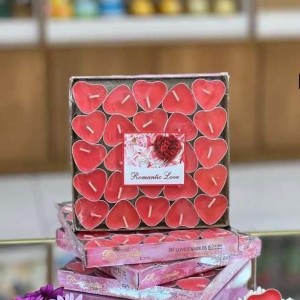 علبه شمع اشكال حجم صغير 50 قطعة علبه شمع اشكال حجم صغير 50 قطعة