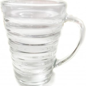 كاساتطويل شفاف محزز قطعتين مع يد SJC-360