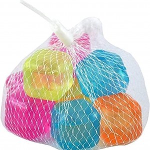 مكعبات بلاستيك ثلج ملون كيس شبك