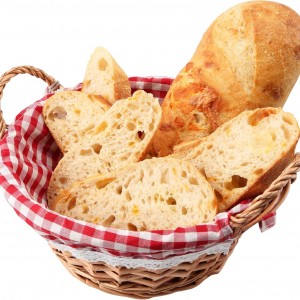 سلة قش مستطيل / بيضاوي مع وجه ملون مربعات احمر و ابيض ريتان مجدول