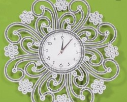 ساعة مدور منفوخ عظم حجم وسط 22-11 بني