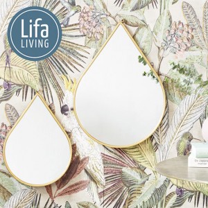 طقم مراه دمعة / قلب اطار ذهبي 3 قطع طقم مراه دمعة / قلب اطار ذهبي 3 قطع