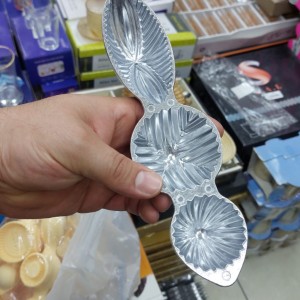 قالب معمول معدن فضي 3 اشكال قالب معمول معدن فضي 3 اشكال