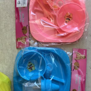 صحن بلاستك اطفال 5قطع 