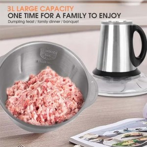 فرامة ملوخية وخضار ستانلس 5لتر  3 سرعات قدرة 600 واط kitchen expert