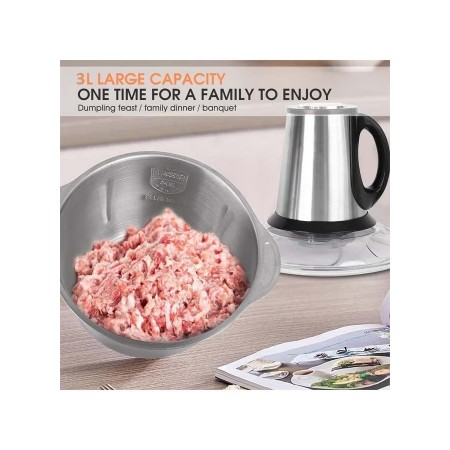 فرامة ملوخية وخضار ستانلس 5لتر 3 سرعات قدرة 600 واط kitchen expert فرامة ملوخية وخضار ستانلس 5لتر 3 سرعات قدرة 600 واط kitchen expert