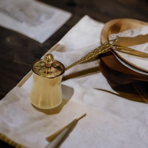 طقم /3 غلايات ذهبي قهوة ثقيل يد حديد مع غطاء طقم /3 غلايات ذهبي قهوة ثقيل يد حديد مع غطاء