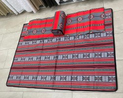 طقم مجلس بدوي مقعدين + جمل مع حشوات مقاس 170 × 55