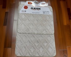  دعسة حمام قطعتين 50 × 80 CLASSIC HAVANA  سادة نافر 