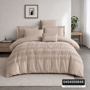 لحاف مجوز صيفي ليلى 7قطع مطرز دانتيل Lilay