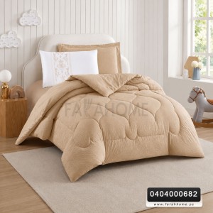 لحاف مفرد صيفي كومفي صيفي 4 قطع مطرز COMFY