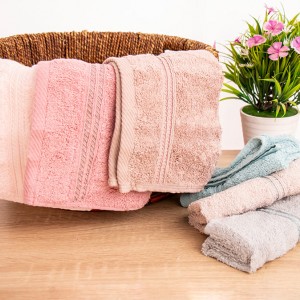 بشكير مطبخ 42 × 68 قطن ماليزي سادة مع شريط سادة طويل