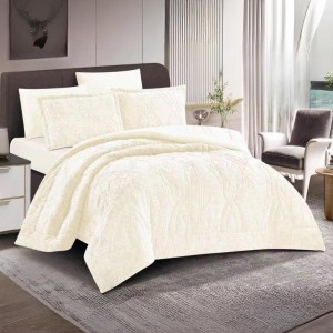 لحاف مجوز كنج مخمل شتوي مجدل بنقش بوهيمي 6 قطع CAF