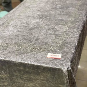 شرشف سفرة مقاس 120 × 220 سم سادة شمواه حفر CNC FH25