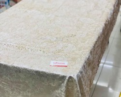شرشف سفرة مقاس 120 × 220 سم سادة شمواه حفر CNC FH25