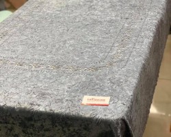 شرشف سفرة مقاس 120 × 220 سم سادة شمواه حفر CNC FH25