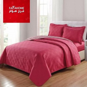 شرشف جوبلن مجوز سادة دبل فيس دروبس 4 قطع كينج شرشف جوبلن مجوز سادة دبل فيس دروبس 4 قطع كينج