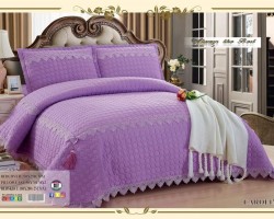 شرشف كوكو مجوز جوبلن 4 قطع مع دانتيل على الاطراف شرشف كوكو مجوز جوبلن 4 قطع مع دانتيل على الاطراف