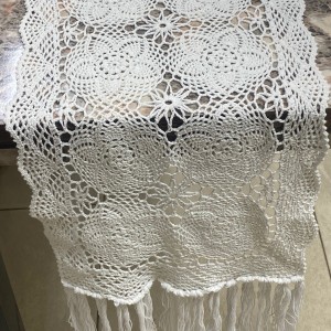 شرشف رنر بيرو 30*130 صنارة مكرميه شرشف رنر بيرو 30*130 صنارة مكرميه