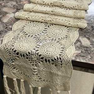 شرشف رنر بيرو   30*130 صنارة مكرميه