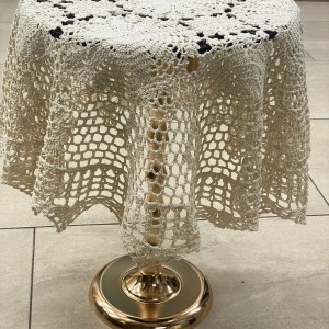 شرشف كورنر تطريز  90*90 صنارة مكرميه