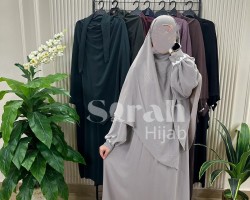 اسدال صلاة ستاتي مع دانتيل على الايدي