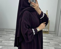 اسدال صلاة ستاتي مع دانتيل على الايدي