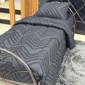 لحاف مفرد سادة زكزاك نافر اندومي 4 قطع صيفي لحاف مفرد سادة زكزاك نافر اندومي 4 قطع صيفي