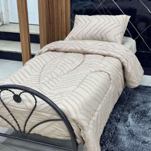 لحاف مفرد سادة زكزاك نافر اندومي 4 قطع صيفي لحاف مفرد سادة زكزاك نافر اندومي 4 قطع صيفي