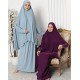 اسدال - طقم صلاه سادة لايكرا مع كم اسدال - طقم صلاه سادة لايكرا مع كم