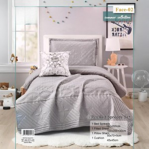 شرشف جوبلن مفرد 4 قطع سادة فيس Face