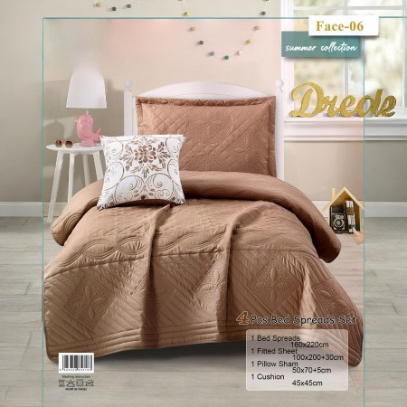 شرشف جوبلن مفرد 4 قطع سادة فيس Face