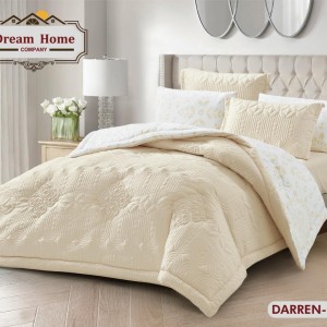 لحاف دارين Darren مجوز صيفي مطرز 6 قطع دريم كينج سايز لحاف دارين Darren مجوز صيفي مطرز 6 قطع دريم كينج سايز