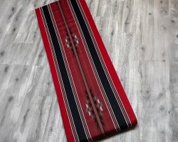 بدوي / فلاحي احمر اردني وجه خارجي لفرشة اسفنج ارضية مقاس 175 × 76 سم