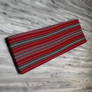 بدوي / فلاحي احمر + اسود وجه خارجي لفرشة اسفنج ارضية مقاس 175 × 76 سم