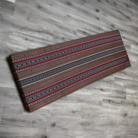 بدوي / فلاحي بني وجه خارجي لفرشة اسفنج ارضية مقاس 175 × 76 سم