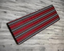 بدوي / فلاحي احمر بدوي وجه خارجي لفرشة اسفنج ارضية مقاس 175 × 76 سم