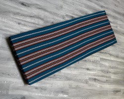 بدوي / فلاحي تركواز وجه خارجي لفرشة اسفنج ارضية مقاس 175 × 76 سم